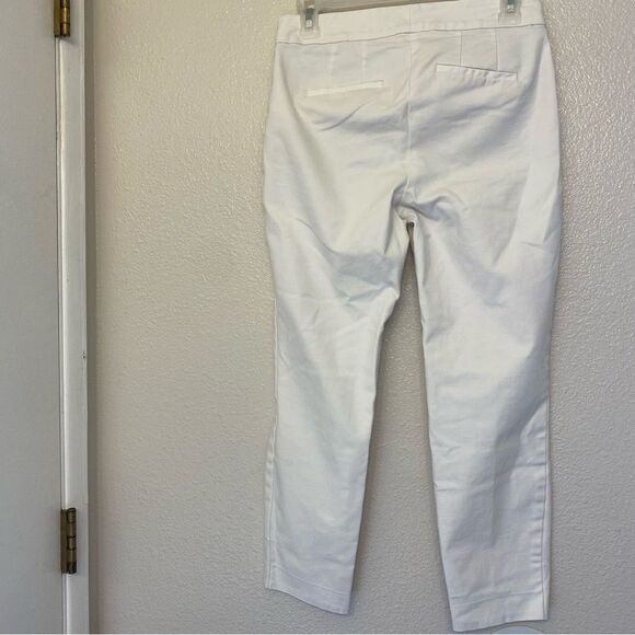Boden White Chino coastal dress pants trouser slacks cropped mid rise 4R - Picture 3 of 13